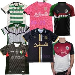 23 24 25 Hombres Camisa Palestina Situaciones para adultos Palestino Camisa de fútbol en casa 2024 2025 3xl 4xl Fans Palestinian Soccer Jersey Match Traje de entrenamiento de uniformes deportivos