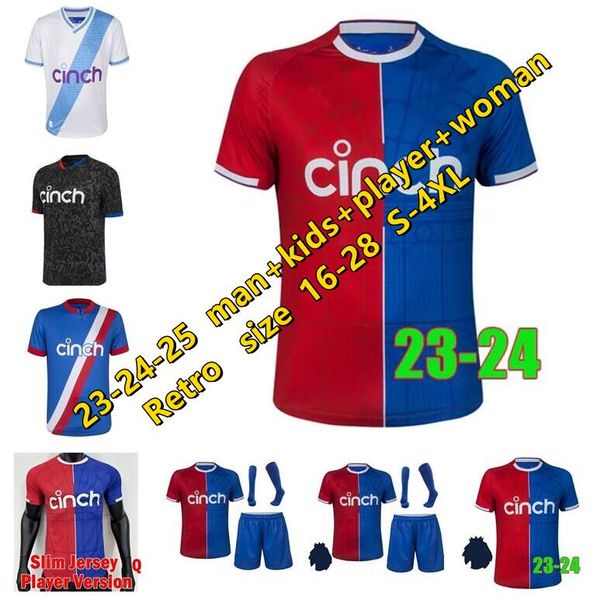 23 24 25 OLISE Crystal Soccer Jerseys S-4XL 2023 2024 ZAHA EZE J.AYEW Palace Player Home Top Football Shirt Kit BENTEKE SCHLUPP MATETA EDOUARD GALLAGHER Uniformes de maillot