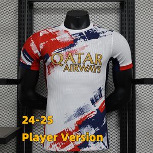 23 24 25 PSGES SOCCER JIENTEN 2024 2025 Player Versie Home Away 3e 4rd Goaleper Special Black White Mens Uniforms Jersey Man Football Shirts