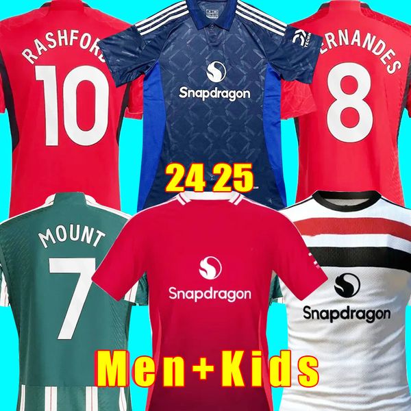 23 24 25 Rashford Casemiro Mount Amrabat Soccer Jerseys Garnacho Martinez 2024 2025