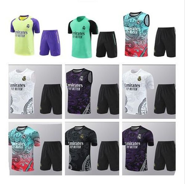 23-24-25 Real Madrids Soccer Soccer Track Situit Set Shorts Shorts Shorts Men Kid Football Chandal Futbol Survetement Madrides Traje de entrenamiento Jersey de fútbol