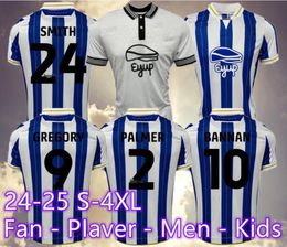 23/24/25 S-4XL ShEfFiElD Miércoles camisetas de fútbol 2024 Will Vaulks Callum Paterson Michael Smith Tyreeq Bakinson Mallik Wilks Birmingham hombres niños kit uniformes de pie