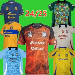 23 24 25 Tigres Uanl Soccer Jerseys Home Away Third 3rd 2024 2025 Mexico Liga MX Vargas Aquino Pizarro Nicolas Thauvin Gignac Football Shirts 999