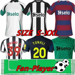 23 24 25 Tonali New Castle Soccer Jerseys Nufc Kids Kit 2024 2025 BRUNO G. WILSON SAINT MAXIMIN ISAK UNETHS FOOTBALLS GOOT GENEREUER Set Fan Player Version