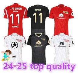 23 24 25 Union Berlin Soccer Jerseys Aaronson Fofana Champions League Kral Khedira Laidouni Behrens Khedira Diogo Leite Doekhi 2023 Mens voetbal Shirts Home Away88