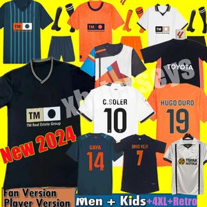 23 24 25 Valencias voetbal jerseys Cavani Guedes Gameiro Camisetas de futbol Gaya Men Kids Kit voetbal Shirts 2023 2024 Rivero C.Soler Cheryshev kind volwassenen 4xl