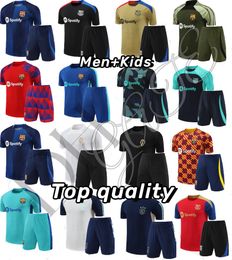 23 24 25 PSGSS Kit de camiseta de chándal de fútbol para hombres y niños 2023 2024 Paris Mbappe para hombres Jerseys de entrenamiento