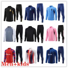 23/24 3-sterren Argentinië Voetbalshirt trainingspak DI MARIA TAGLIAFICO L.MARTINEZ 2023 Mannen Kids kit voetbalshirt training sets uniformen