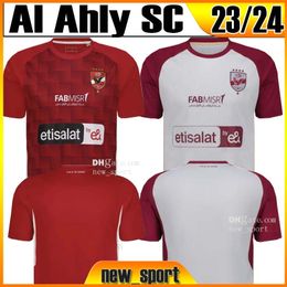 23 24 Al Ahly SC Soccer Jerseys EL Ahly Cairo Dieng Fans Version 2023 2024 Accueil Maillot Percy Tau M.Abdelmonem Taille Adulte Chemises de Football