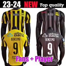 23 24 Al Ittihad FC club voetbalshirts 2023 2024 Kante Fans Player Version voetbalshirt Hamdallah Romarinho Camara Costa Coronado Hegazy Men Kids Kits