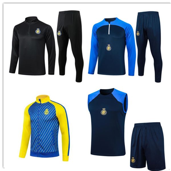 23/24 Al Nassr Fc Ronaldo Soccer Jerseys Men Kids Kital Hilal Saudi Uniforme Mane Brozovic Fofana Talles A.Talisca Laporte Otavio Training 2023 Saudi Arabie Tracksuit