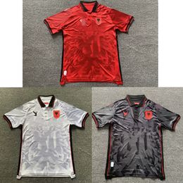 23 24 Albanie T-shirts pour hommes Loisirs d'été Sport tissu respirant Badge broderie Sports décontractés en plein air Chemise professionnelle