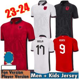 23 24 Albanië voetbalshirts UZUNI N.BAJRAMI ASLLANI Team Kristjan Asllani Marash 2023 2024 Thuis Uit Derde Kumbulla Myrto Nedim Bajrami nieuwe sport Heren Voetbalshirt