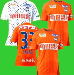 23 24 Albirex Niigata Voetbalshirts heren TAKAGI KOJI TANIGUCHI KO OTA HIROKI Home Oranje Uit Wit Voetbalshirt Korte mouw Uniformen 968798
