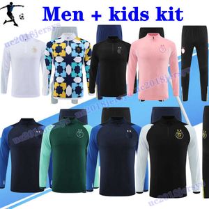 23 24 Survêtement Algeri MAHREZ Maillots de football à manches longues Algerie BOUNEDJAH Survetement foot FEGHOUL FULL sportswear football training suit Hommes Enfants