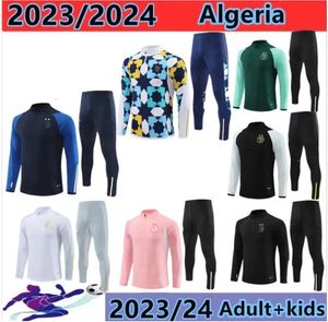 23 24 Algerie heren kinderen voetbal trainingspak jersey kit heren trainingspak voetbal trainingspakken survetement voet chandal futbol jas jogging sets