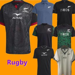 23 24 Tous les maillots Super Rugby #Black New Jersey Zealand Fashion Sevens 22 23 24 Rugby Vest Shirt Polo Maillot Camiseta Maglia Tops 89896