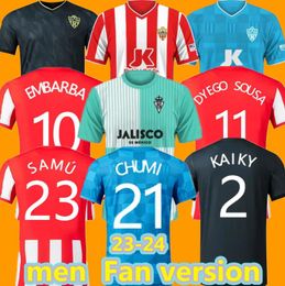 23 24 Almeria Mens Soccer Jerseys L. SUAREZ SAMU MENDES EL 2023 2024 Home Away 3ème maillot de football BILAL EMBARBA DYEGO SOUSA AKIEME ARNAU hommes maillot de football Juan Villar