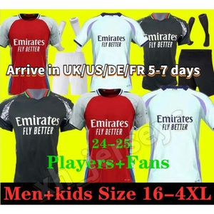 2024 2025 Arsen Tracksuit Soccer Jerseys Pepe Saka Adult Boys Gunners Trainingspak Odegaard Thomas Tierney Smith Rowe Transport Men Kids Kit Tracksuit voetbal