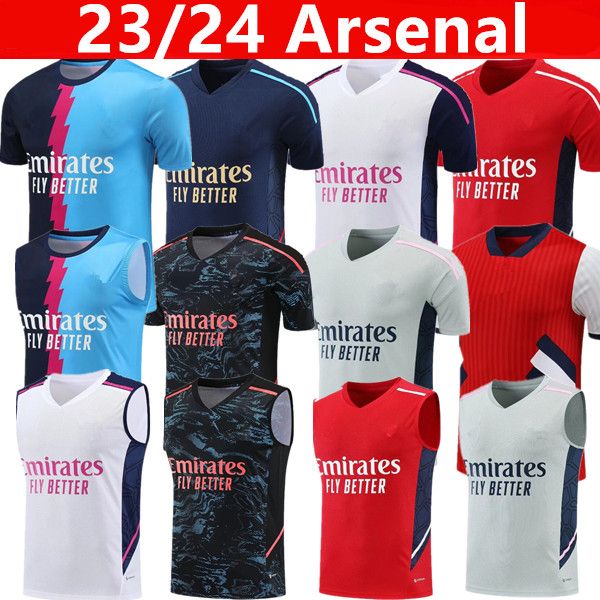 23/24 Arsens Pepe Saka Soccer Jerseys Tracksuit Gunners Training Suit Odegaard Thomas Tierney Smith Rowe 2023 2024 Transport Men Kids Kit