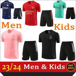 23/24 Arsonas heren trainingspakken SET trainingspak TOTTENHAM korte mouw KANE trainingspak voetbaljack Chandal Futbol volwassenen en kinderen survetement maat XXXS 10 18