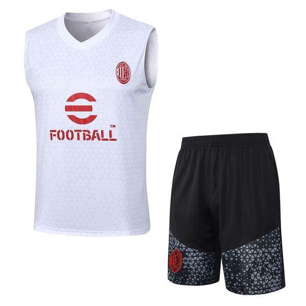 23 24 ASC Milans hombres sin mangas chándal fútbol ropa deportiva traje de entrenamiento 2023 2024 camiseta de fútbol uniforme chandal sudadera para adultos conjuntos de chaleco