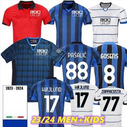 23 24 Atalante Colombie-Britannique Jerseys de football KOOPMEINERS 2023 2024 L.MURIEL BOGA Chemises de football LOOKMAN DE BC KOOPMEINERS KETELAERE ROON HOJLUND PASALIC DUVAN Hommes Uniformes