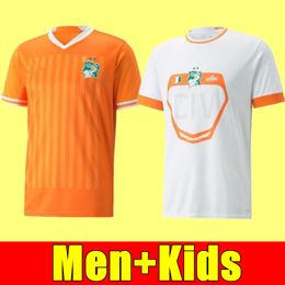 Ivoorkust voetbalshirts voor volwassenen Kinderen nationaal voetbalteam KESSIE ZAHA 23 24 Cote d Ivoire voetbalshirts CORNET DROGBA Heren Uniformen Kindertenues Sokken Volledige sets