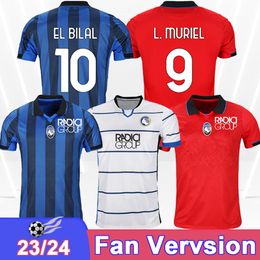 23 24 Maillots de football Atalanta Mens Boga Freuler de Roon Malinovskyi Ilicic Pasalic Duvan Scalvini Demiral Home Away 3rd Football Shirts