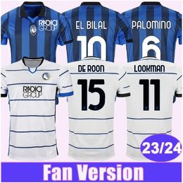 23 24 Maillots de football pour hommes Atalanta PALOMINO LOOKMAN EL BILAL KOOPMEINERS PASALIC DE ROON BAKKER DE KETELAERE HOLM Maillots de football à domicile