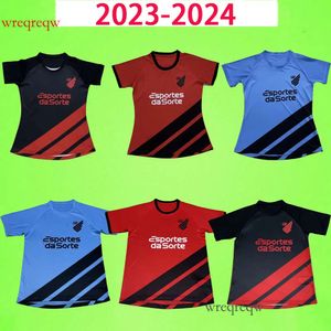 23 24 Atletico Paranaense voetbaltruien 2023 2024 Fabinho Jorginho Bissoli Pedrinho Men Dames voetbal shirts thuis weg derde uniform roodblauw zwart zwart