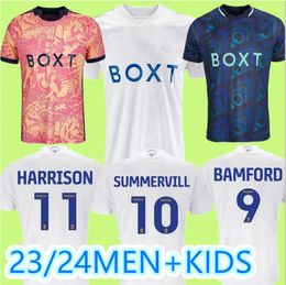 23 24 BAMFORD Voetbalshirts Kid Kit 2023 2024 Uit Thuis Training Voetbalshirt Spelerversie ADAMS COOPER AARONSON ROCA SUMMERVILLE HARRISON KRISTENSEN