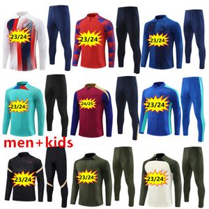 23 24 Tracksuit Barca Football Men and Kids Set volwassen jongens Lewandowski Pedri Training Suit 2023 2024 Trainingspak Trainingspakken Outfit