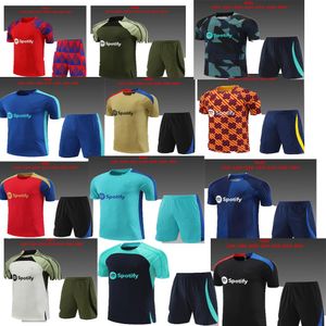 23 24 Barcelonas Niños Camiseta de manga corta Jerseys de fútbol Jersey Jersey Soccer Maillot Barca Survetement Futbol Chandal Jogging Jack