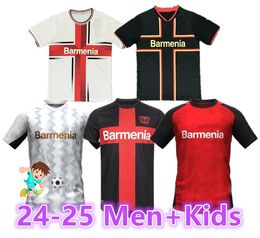 24 25 Bayer 04 Leverkusen Soccer Jerseys 2023 2024 Home Away Third Demirbay Wirtz Bakker Bailey Home Ch Aranguiz Paulo Schick Football Shirt Kits88