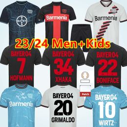 23 24 Bayer 04 Leverkusen voetbalshirts X H A K A Boniface Palacios Wirtz Grimaldo Hofmann Hincapie Tapsoba Schick Frimpong 2023 2024 Men Kids Special Football Shirts