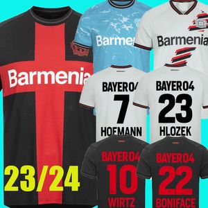 23 24 Bayer 04 Leverkusen Soccer Jerseys 2023 2024 WIRTZ HOFMANN BONIFACE ADLI HLOZEK SCHICK FRIMPONG GRIMALDO TELLA Home Away third Football Shirt Kits