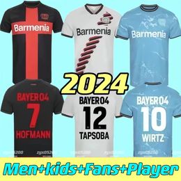 23 24 Bayer 04 Jerseys de fútbol Boniface Schick Palacios Grimaldo Hofmann Hincapie Tapsoba Wirtz Frimpong 2024 Camisas de fútbol para hombres Home Away Kits Kits Kits Kits