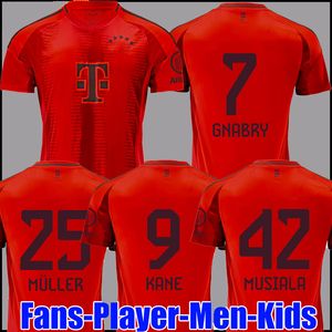 24 25 Bayern Soccer Jerseys Sane Kane Kimmich Munich Muller Davies Coman 2024 2025 Home Away Third Football Shirt Gnabry Mue Musiala Men Kid Kit sets uniformes