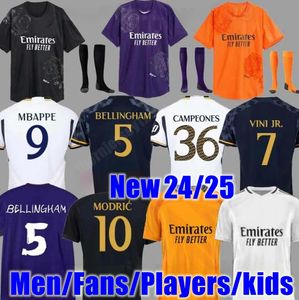 24 25 Bellingham voetbaltruien Y-3 voetbalhirt Vini Jr Camavinga Alaba Hazard Asensio Modric Marcelo Real Madrids laatste voetbaltruien Camiseta Men Kids Kit