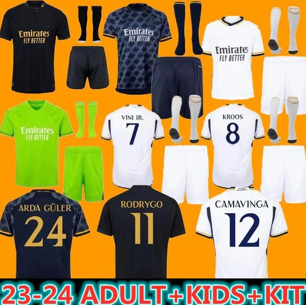 23/24 Bellingham Vini Jr Soccer Jerseys Mbappe Tchouameni 2023 2024 CHIRT DE FOOTBALL