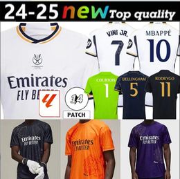 23/24 Bellingham Vini Jr Y-3 Reals Madrids Soccer Jersey Mbappe Kid Kit 2023 2024 Home Away Third Y3 Purple Football Shirt Supercopa Final Modric Rodrygo Goal Garden 4XL