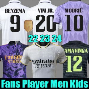 23/24 BENZEMA voetbalshirts 22 23 24 voetbalshirt VINI JR NACHO KROOS LUCAS V ASENSIO Courtois VALVERDE HAZARD CAMAVINGA MODRIC RODRYGO camiseta kids kit set