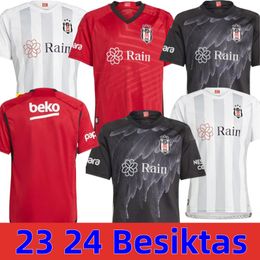 23 24 Besiktas Voetbalshirts ROSIER SALIiH UCAN GEDSO CENK TOSUN SEMIH NECIP UYSAL BERKAY 2023 Heren Thuis Uit 3e Voetbalshirts Uniformen