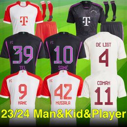 23 24 BM KANE camisetas de fútbol SANE camiseta de fútbol MUSIALA GORETZKA GNABRY BAYERNS mUNIch camisa de futebol hombres niños kits KIMMICH fanáticos conjuntos de jugadores