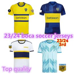 23 24 Boca Juniors Fans voetbalshirts VILLA SALVIO 2023 Heren shirt Benedetto Salvio camisa de futebol voetbalshirt TEVEZ CARLITOS MARCOS ROJO VAZQUEZ