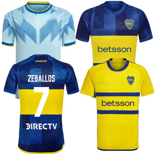 23 24 Boca Juniors Soccer Jerseys 2023 2024 FOOTBALL Shirts Men Cavani Janson Medina Villa Fernandez Benedetto Zeballos Blondel Barco Taborda