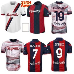 23 24 BoLogna Soccer Jerseys Orsolini Arnautovic 2023 2024 Raimondo Zirkzee Aebischher Schouten Football Chemises Lykogiannis Soumaoro Bonifazi Hommes Uniformes Tops