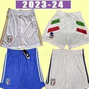 23 24 Bonucci Soccer Shorts 2023 2024 Italys Insigne Italia Verratti Chiellini Chiesa Barella voetbalbroek Fans versie Men Home Away Short Sleeve Icon 125th