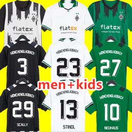 23 24 Borussia Mönchengladbach voetbalshirts FANS SPELER VERSIE 2023 2024 thuis Gladbach ELVEDI WEIGL ZAKARIA NEUHAUS GINTER THURAM HEREN KIDS KIT voetbal SHIRTS